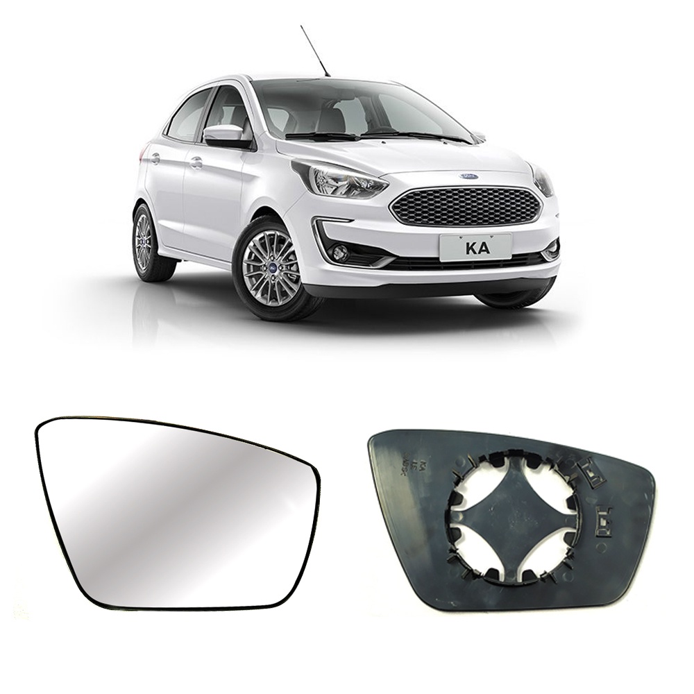 Lente Retrovisor Convexo Para Ford Ka/K+ 2014 em diante Lado Direito
