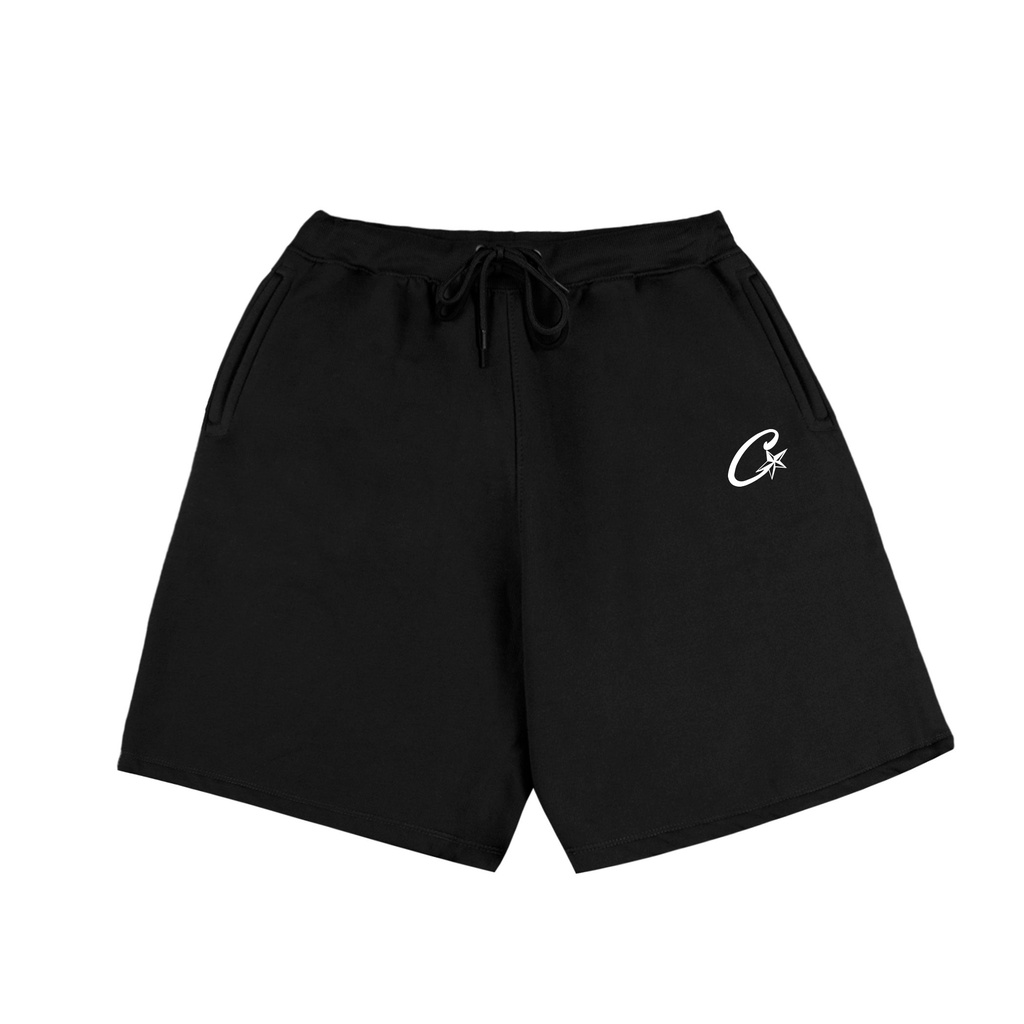 Bermuda Moletom Streetwear Corteiz Star Personalizada Cordão Ponteira de Ferro