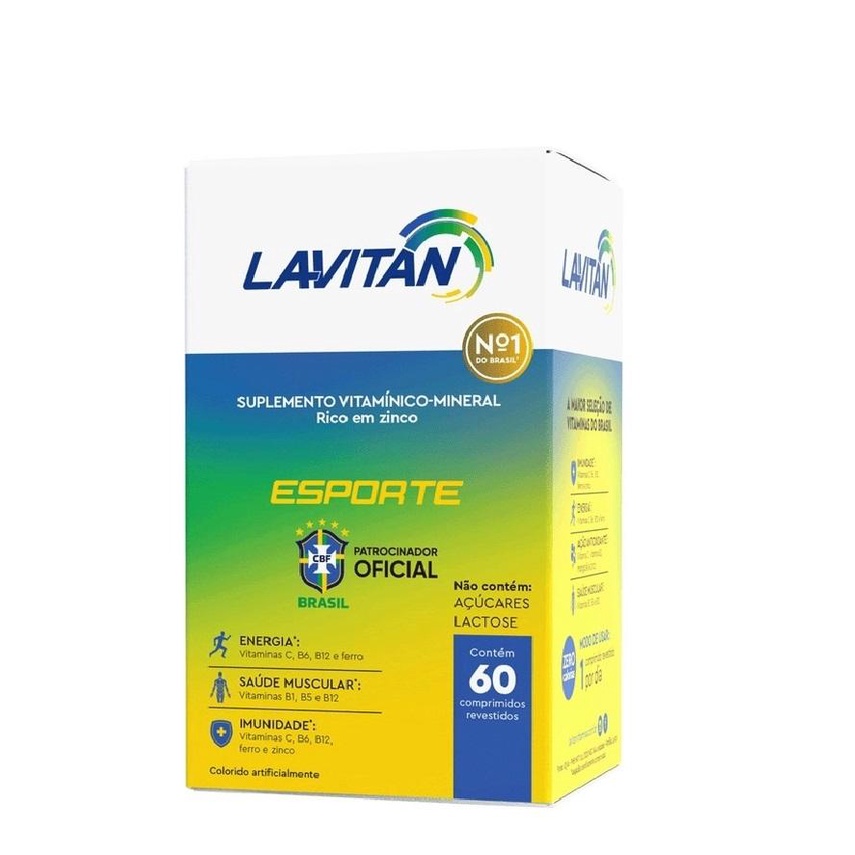 Suplemento Alimentar Lavitan Esporte 60 Comp Revestidos