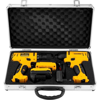 Kit Parafusadeira/Furadeira Impacto 12V Bivolt VONDER em Oferta na Shopee