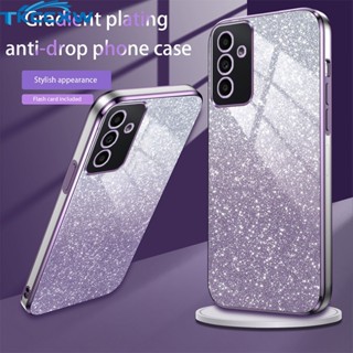 Capa De Telefone Com Brilho Transparente Para Samsung Galaxy A32 A31 A24 A23 A22 A14 A13 Eletrodeposição De Textura De Luxo