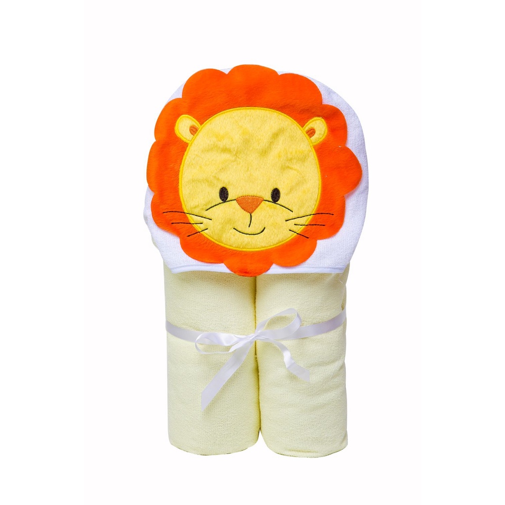 TOALHA DE BANHO INFANTIL BEBÊ FELPUDA COM CAPUZ 3D - PAPI