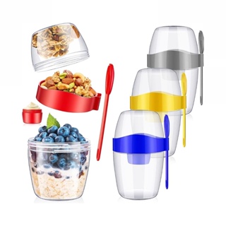 Copo para Salada Alimentos Frescos com Garfo e Molheira em Oferta na Shopee