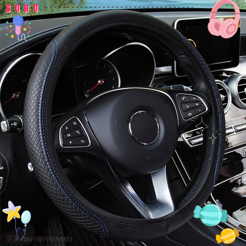 Capa Protetora Do Volante SUHU , Carro Em Couro Da Luva Universal À Prova De Derrapagem em Oferta na Shopee