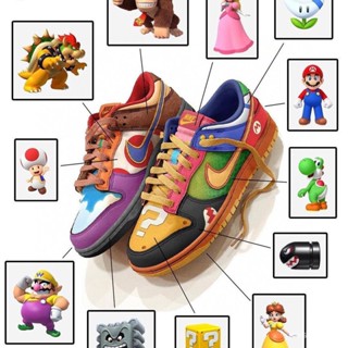 Novos sapatos esportivos casuais "Mario" para homens e mulheres de baixa qualidade