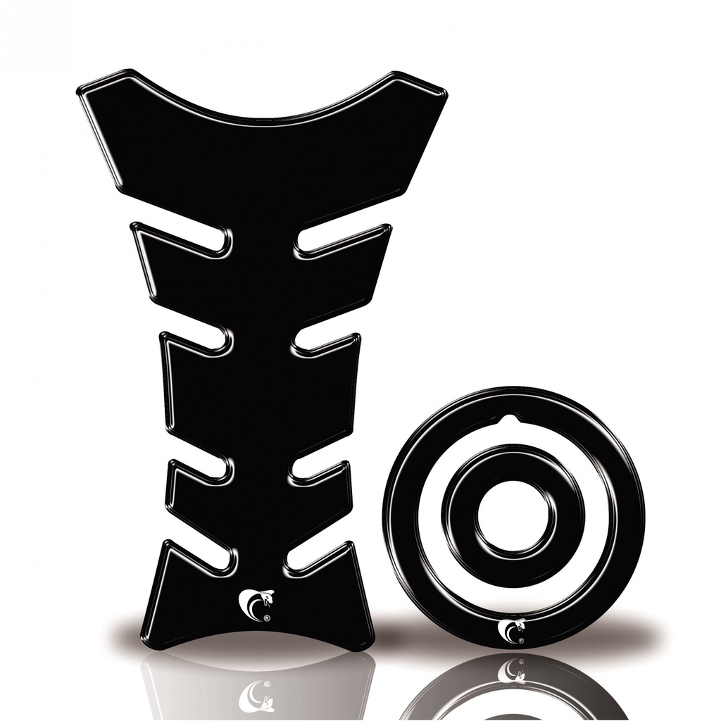 Kit Protetor Tanque Adesivo Moto Yamaha Factor 125/150 Até Ano 2016  Preto Neutro
