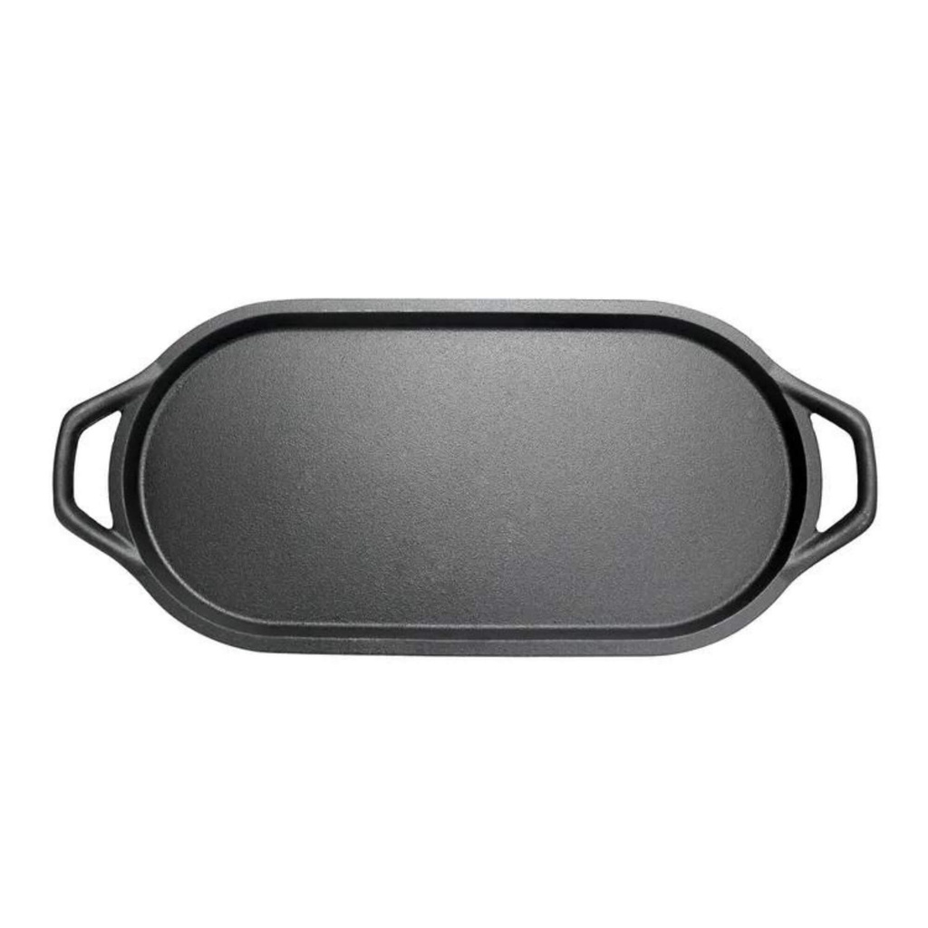 Chapa de Ferro Fundido Oval Aquece Uniforme 45x22cm Capacidade 0,9 Litros MTA - 8331 em Oferta na Shopee