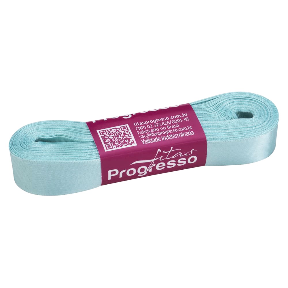 Fita Cetim Azul Tiffany 247 15 mm Nº 003 10 metros Progresso