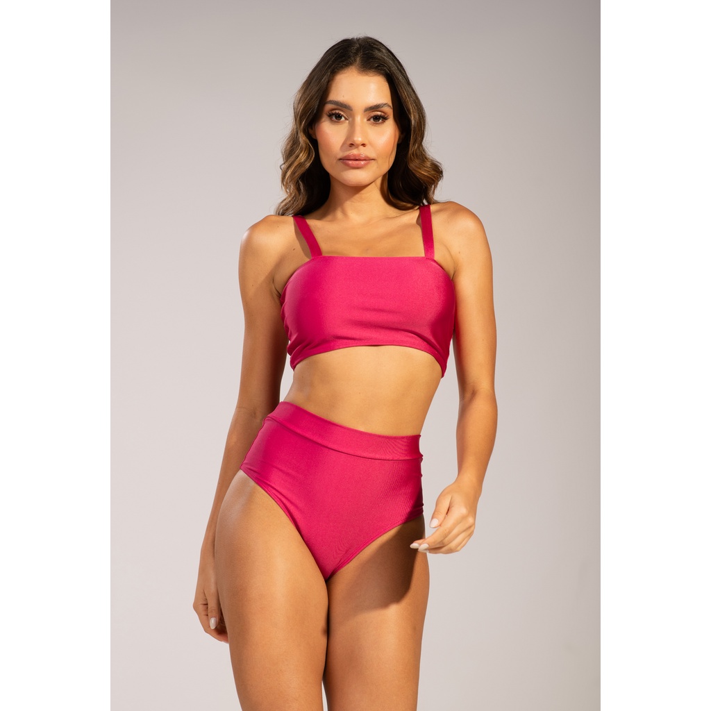 Biquíni Top Faixa Retrô Verão Hot Pants Feminino Moda Praia em Oferta na Shopee