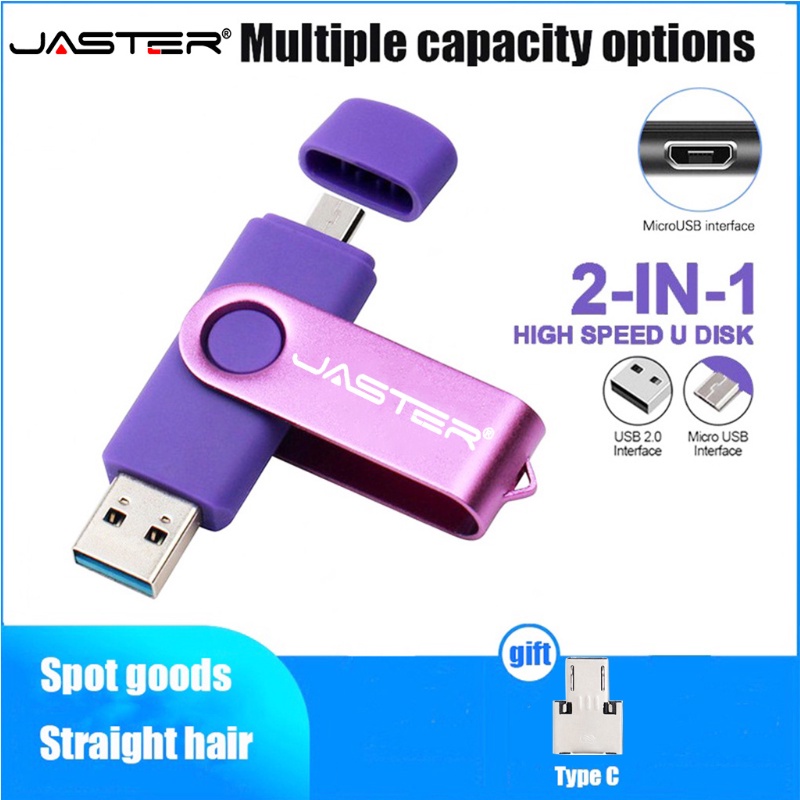 USB Flash Drive Android OTG HP 128GB Óptico Triplo Pen Cartão De Memória Telefone U Disk