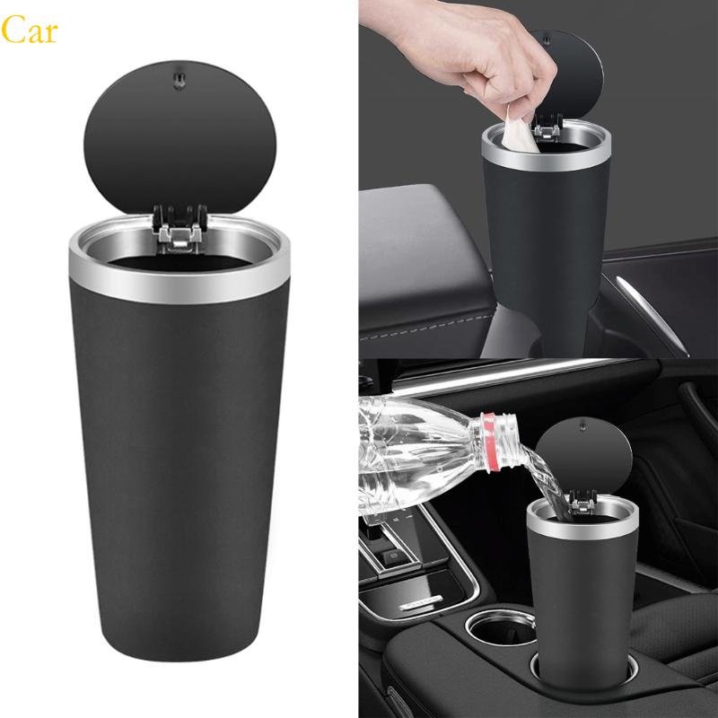 Organizador Para Carro Porta-Copos Clamshell Caixa Lixo Armazenamento Lixeiras Balde Veículo Prensagem