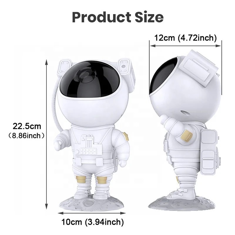 Projetor de Luz Astronauta Galáxia Nebulosa
