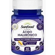 ÁCIDO HIALURÔNICO + COLÁGENO TIPO 2 SUNFOOD 60 CAPS 1000MG