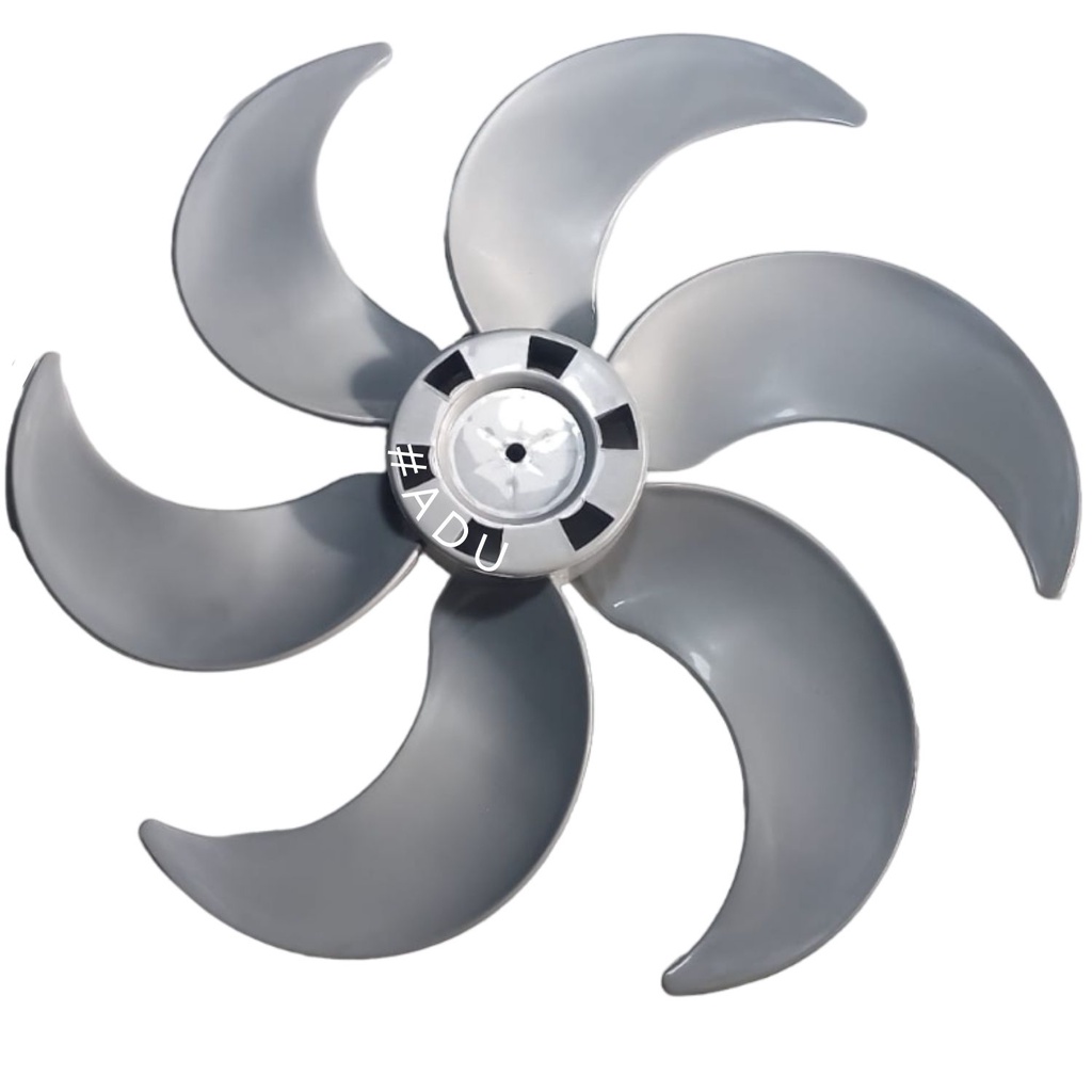 Hélice compatível Ventilador Ventisol Stell / Turbo 50cm 6 pás - Cinza