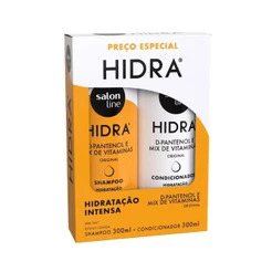 Kit Shampoo e Condicionador Hidra D-Pantenol e Mix de Vitaminas Salon Line 300ml