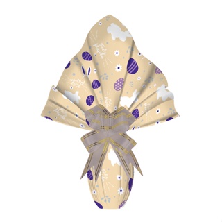 25 FOLHAS P/ OVO DE PÁSCOA METALIZADA 69X89 MARFIM GARDEN Luckyfest em Oferta na Shopee