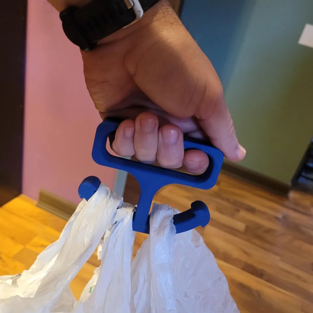 Suporte Alça Auxiliar Para Carregar Sacolas Mercado Organizador Sacolas