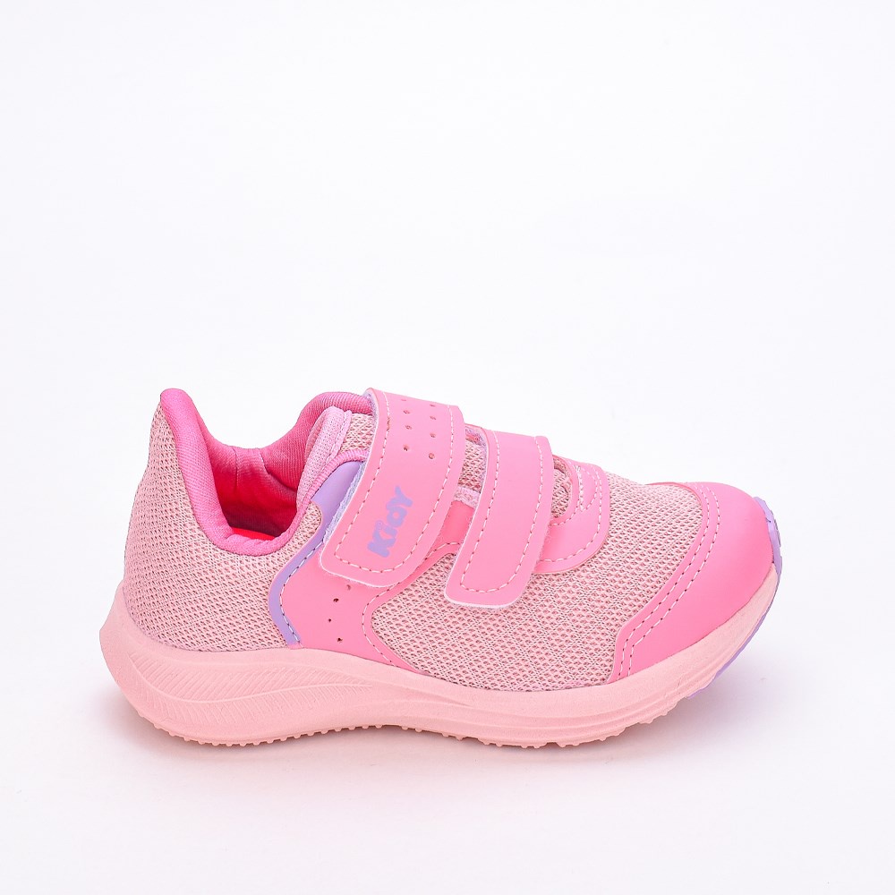 Tênis Infantil Baby Feminino Energy Respitec Kidy Rosa Lilas - Baby & Kids Fashion