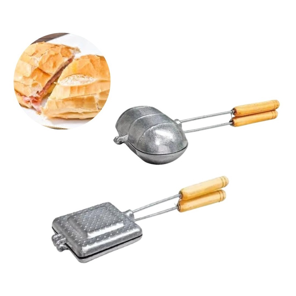 Kit Com 2 Bauru Baurutex Tostex Pão Forma E Francês Sanduicheira em Oferta na Shopee