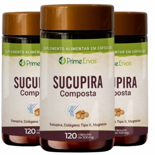 Kit 3x Sucupira Composta 120 Cápsulas Prime Erva