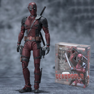 Deadpool 2 S.H . Figuart Anime Marvel Figuras Em Quadrinhos X-Men SHF De Ação Uma Vez Sobre Um Coleção De Modelos Móveis PVC Ornamen Toys