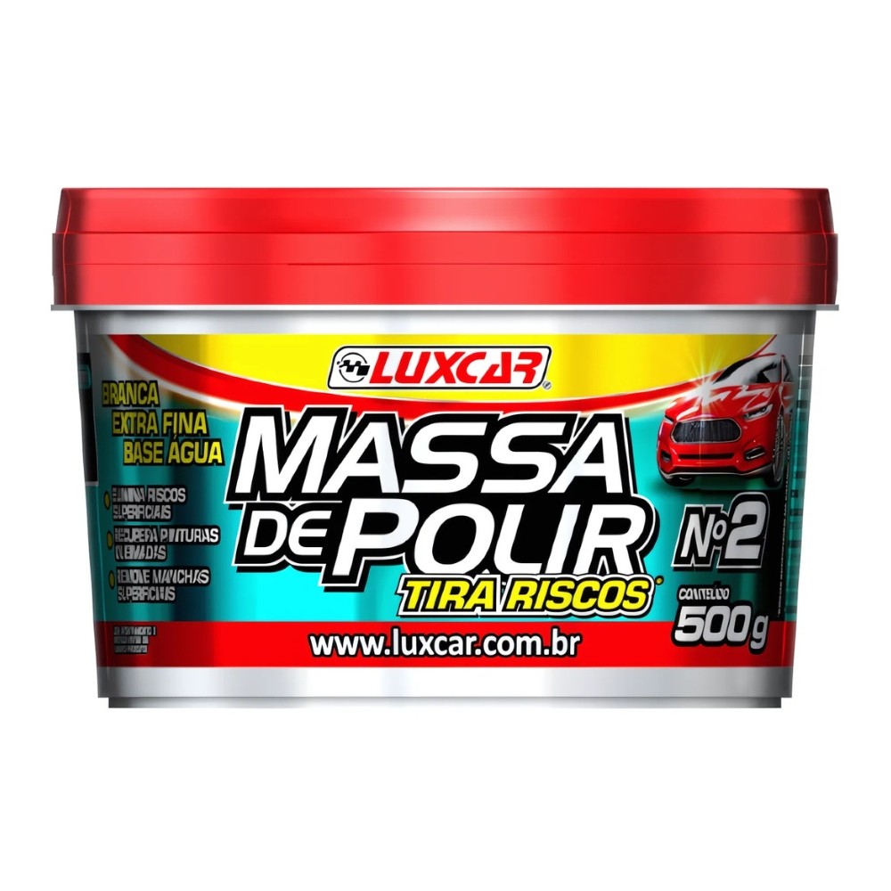 MASSA POLIR N2 500G 4268 LUXCAR em Oferta na Shopee