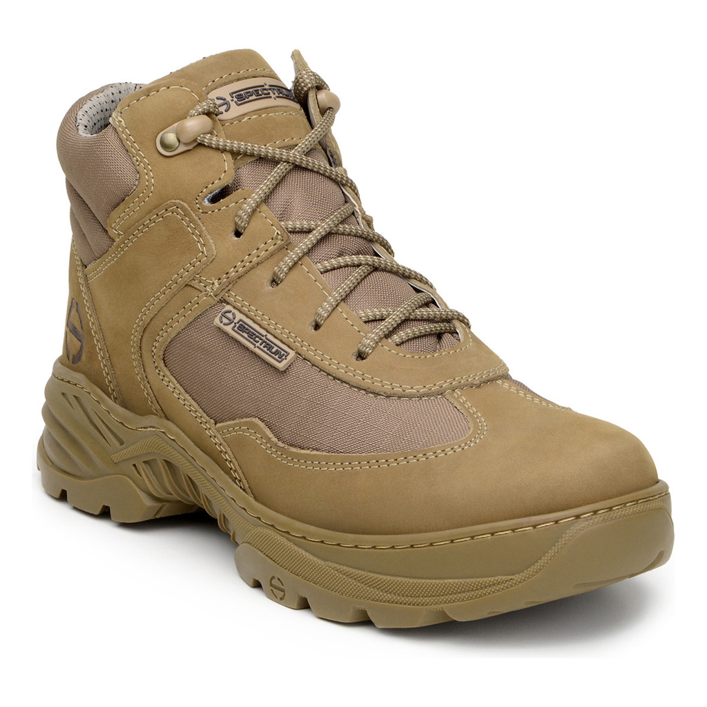 Bota  Masculina Feminina Couro Coyote Airsoft E Paintball sola tratorada adventure segurança cano curto
