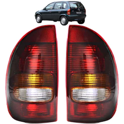 PAR Lanterna Traseira Corsa 4 Portas 1996 97 98 99 Tricolor