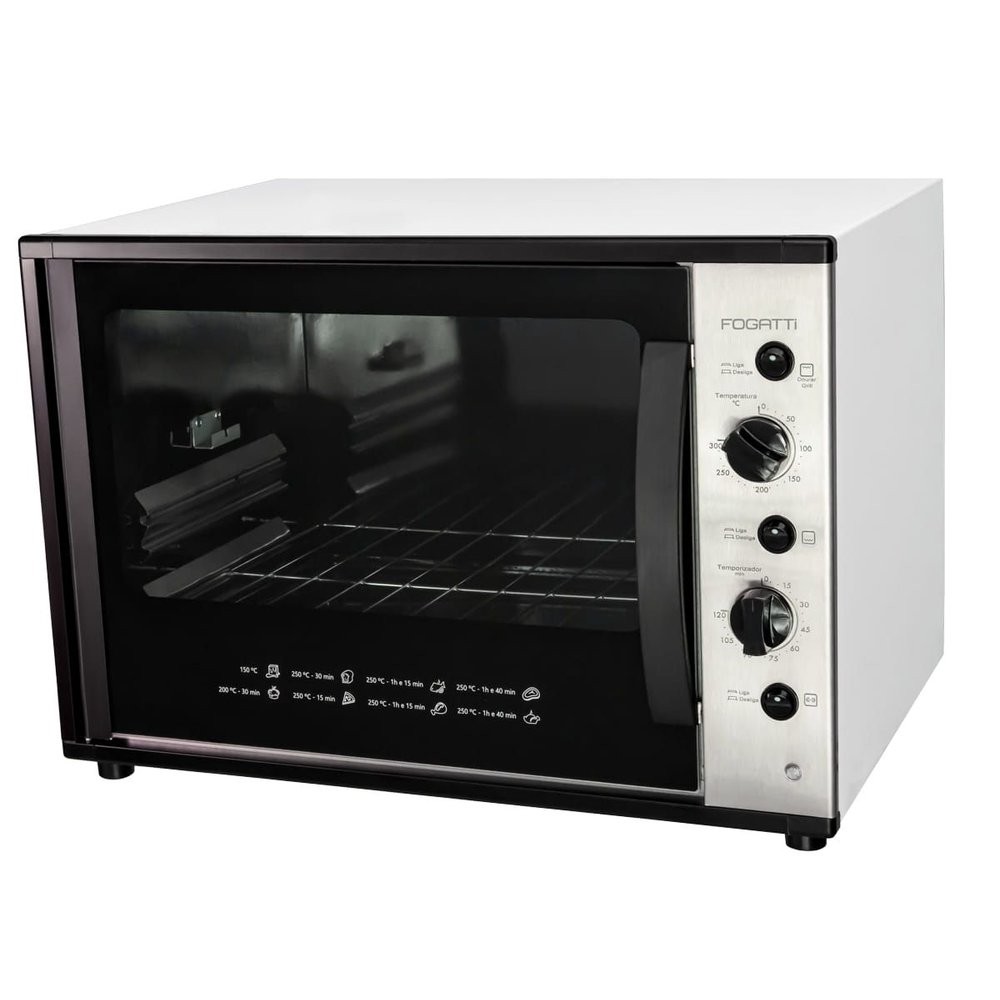 Forno Elétrico de Bancada Fogatti 60 Litros Smart60s Com Espeto Giratório 220V