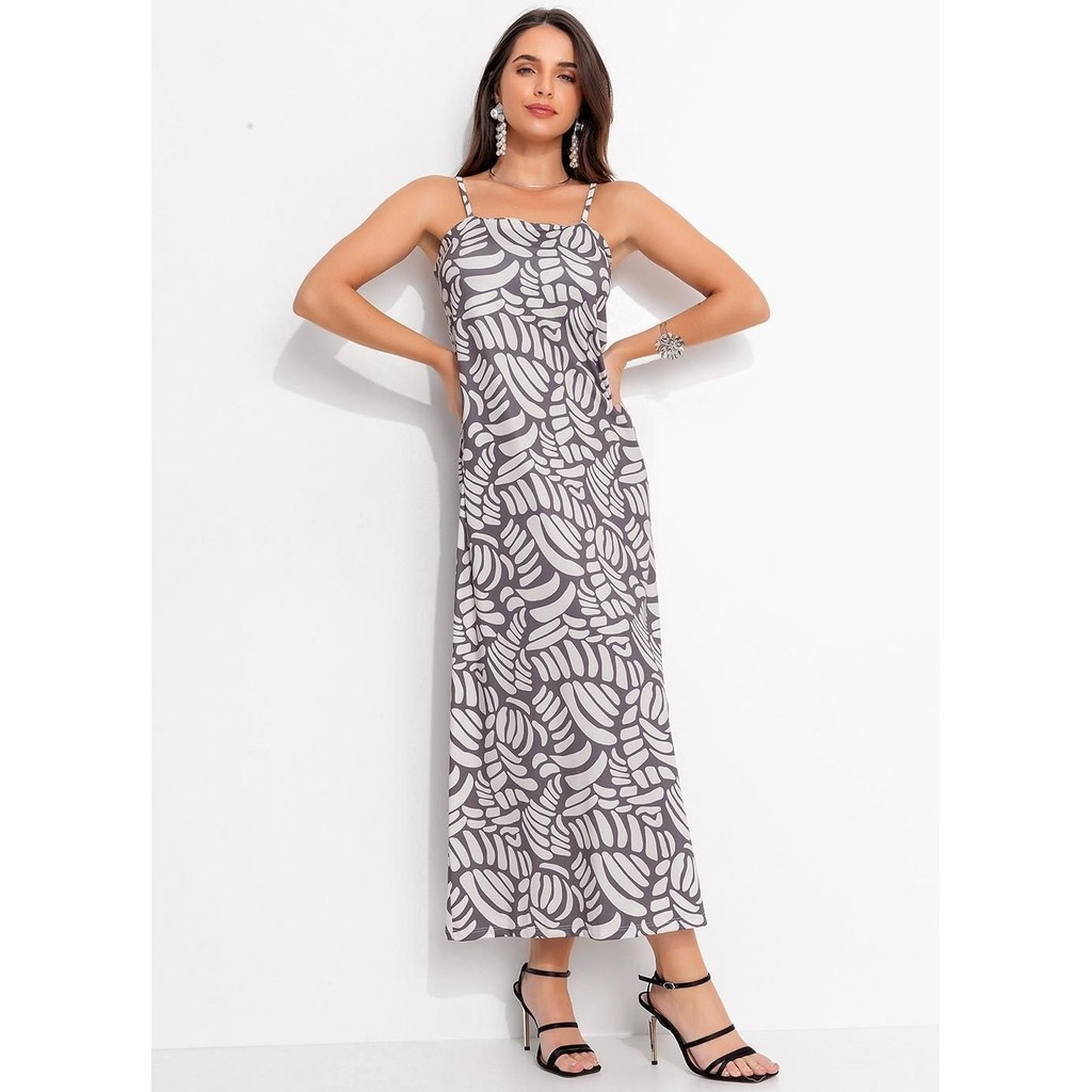 Vestido  Em Malha Fria Conchas Bicolor Quintess - Women Clothes