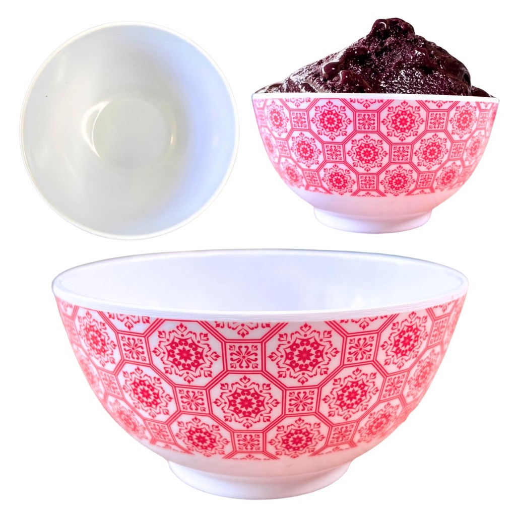 Tigela 400ml Melamina Vermelha Utilidades Domésticas Bowl
