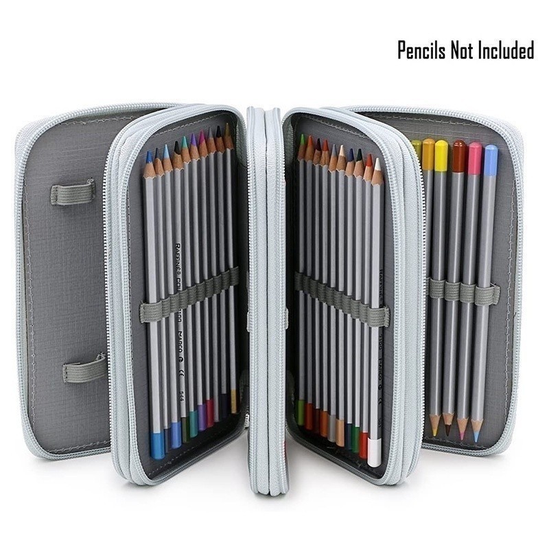 Estojo Escolar/Estojo Box/Estojo De Lápis De Quatro Camadas Com 72 Furos De Cor/Material Escolar/Papela