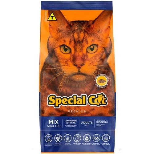 Ração Premium 10,1kg Special Cat Premium para Gatos Adultos Mix de Carne