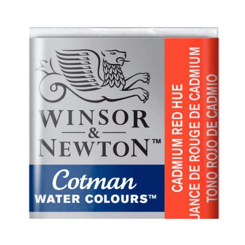 Aquarela Pastilha Winsor & Newton Cotman 095 Cadmium Red Hue