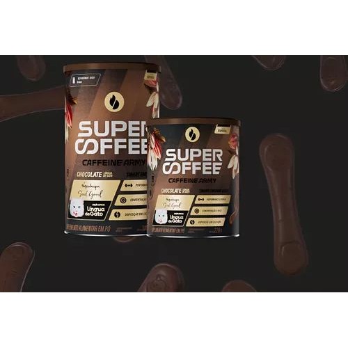 Detalhes do SuperCoffee Língua De Gato Caffeine Army 220g