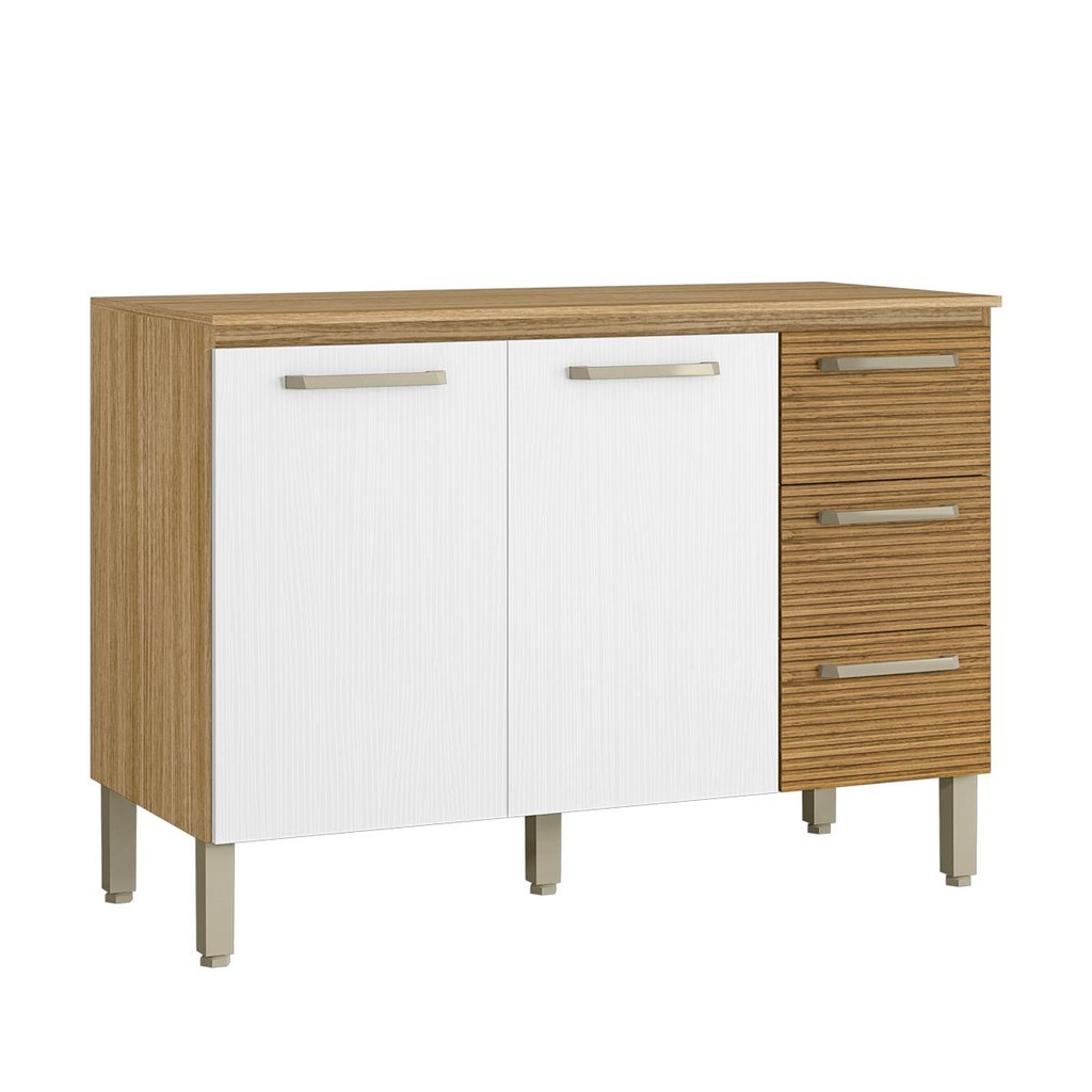 Balcão Gabinete de Pia 120 cm Com Tampo Ametista Kits Paraná em Oferta na Shopee