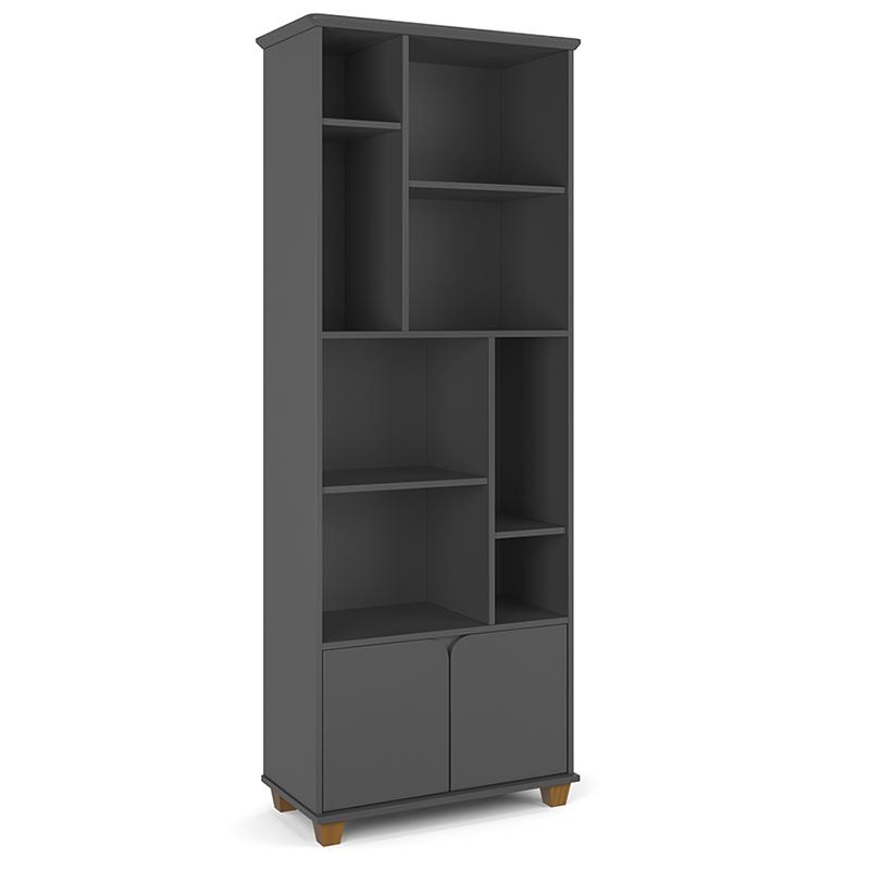 Livreiro Taurus Sala Escritório com 2 Portas e Nichos - Home & Living