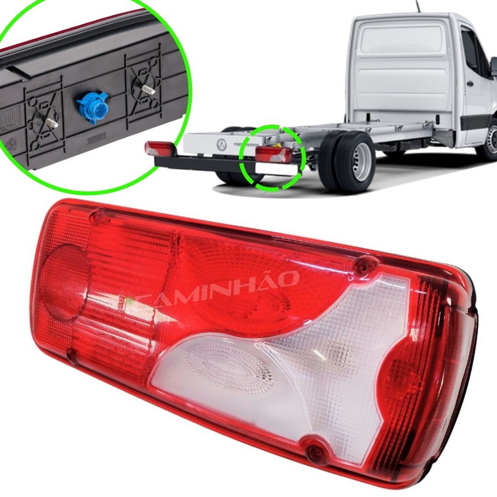 Lanterna Traseira Mercedes-Benz Sprinter Chassis Lado Direito (9068201764)