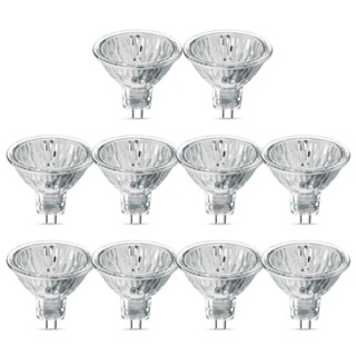 Kit 10 Lampadas Halogena Dicroica Mr16 50W 12V Gu5.3 2800K