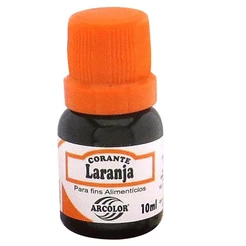 Corante Liquido Laranja - 10ml - Arcolor - Rizzo Distribuidora