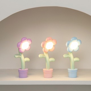 Flor Luz Noturna LED Bonito De Mesa Cabeceira Decoração Do Quarto Crianças