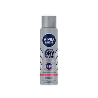 Desodorante Nivea Men Silver Protect Antibacteriano Aerosol Antitranspirante 48h 150ml
