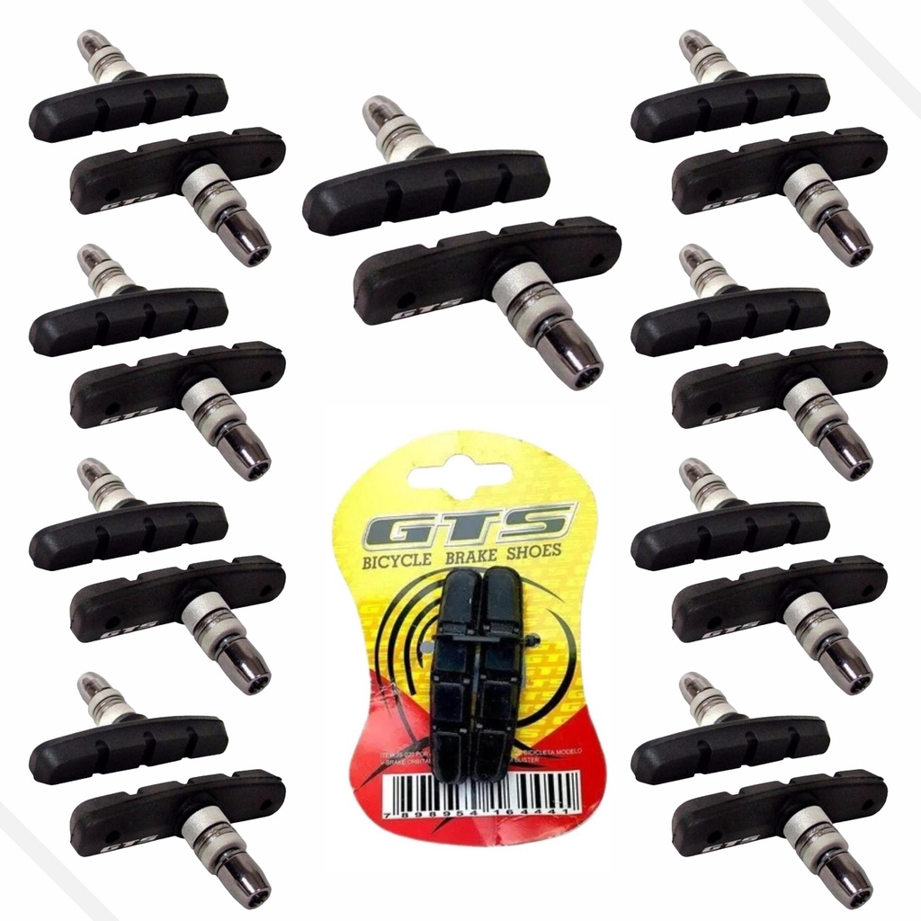 10 Pares de Sapata Pastilha de Freio Orbital 70mm V-brake Gts Bike Urbana Mtb