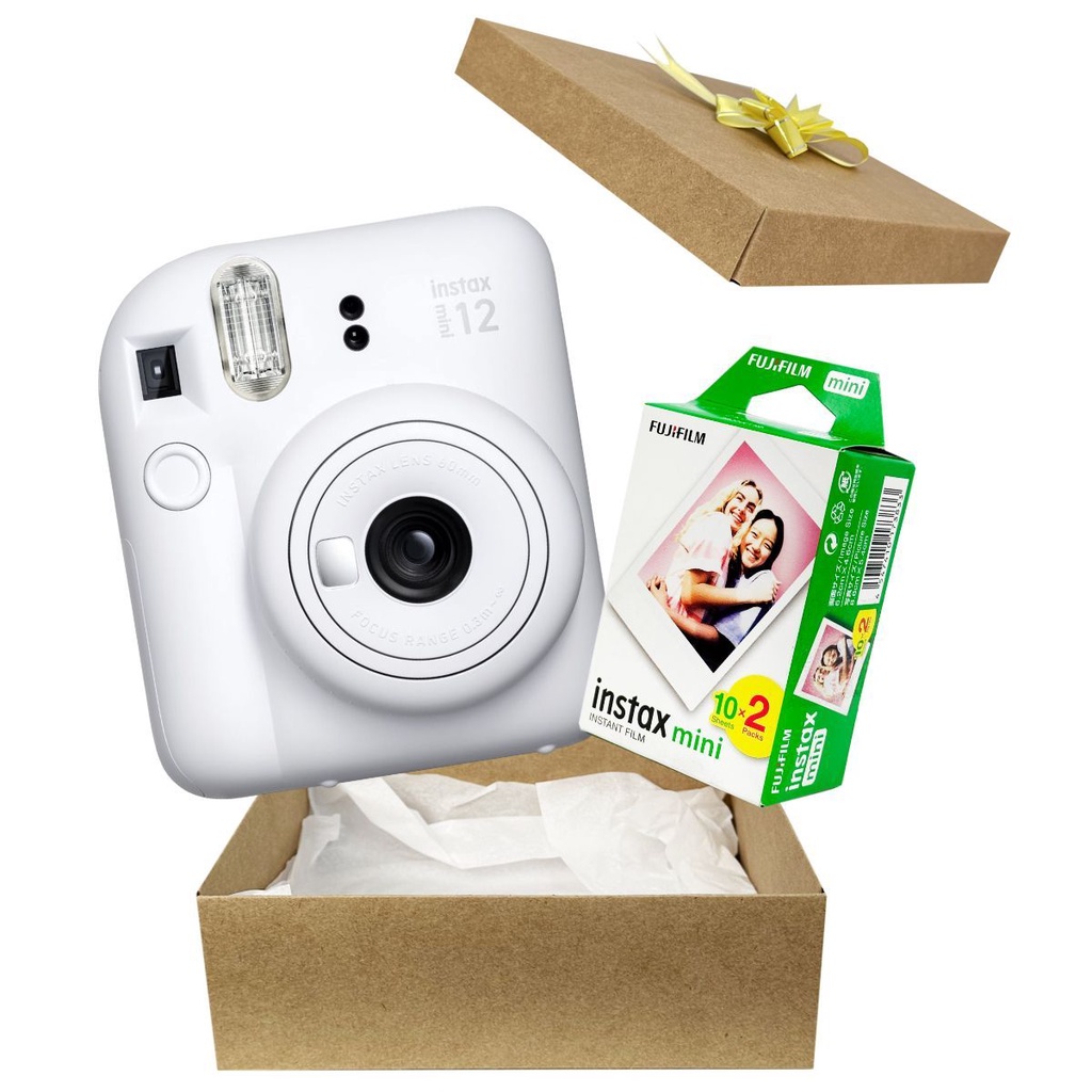 Kit Presente Câmera Instantânea Instax Mini 12 Com 20 Fotos