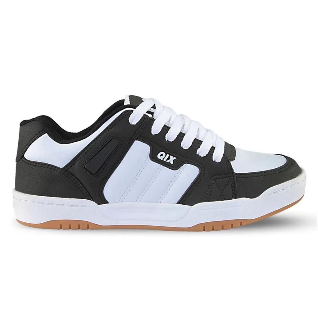 Tênis Qix Square Retrô Preto Branco