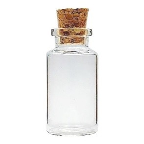 Frasco de Vidro de 15 ml com rolha (30 unid)