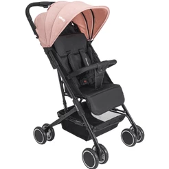 Carrinho de Bebe Berço Passeio Compacto Kiddo Mascote Melange Rosa