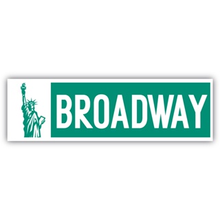 Placa Quadro Trânsito Broadway - Decoração Nova York em Oferta na Shopee