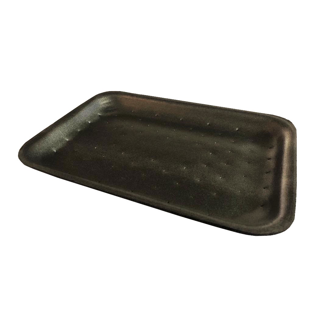 Bandeja Absorvente Preta De Isopor B02 Rasa (b20) C/400