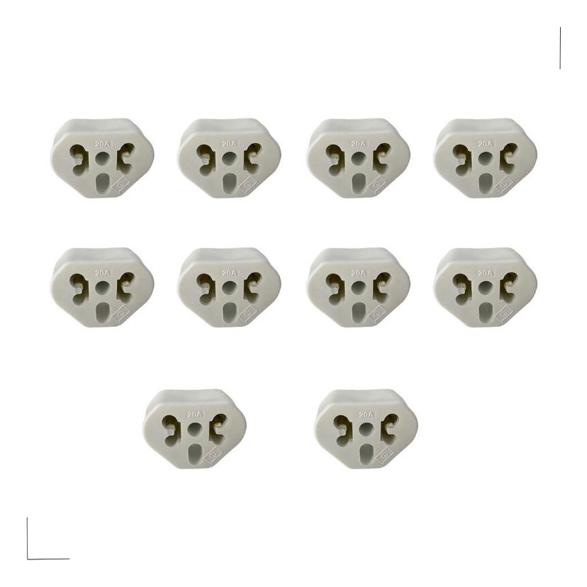 10 PEÇAS Pino Adaptador Bob Love Multi Furos Universal Bivolt